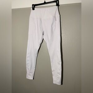 Don't Ache for a Better Body - White Leggings